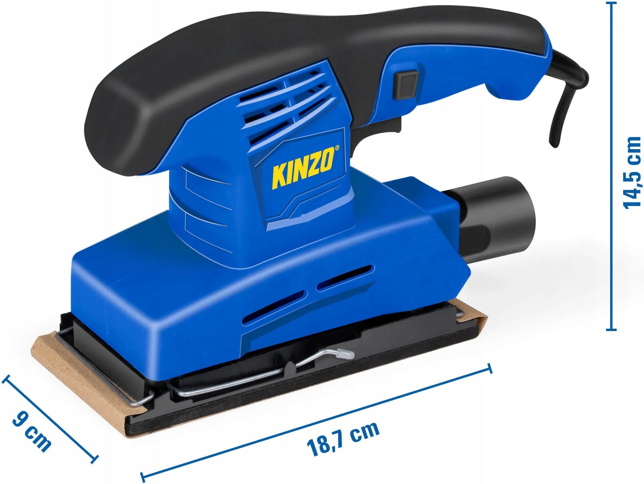 Network eccentric grinding machine Kinzo 135 W 230 V Brand Kinzo