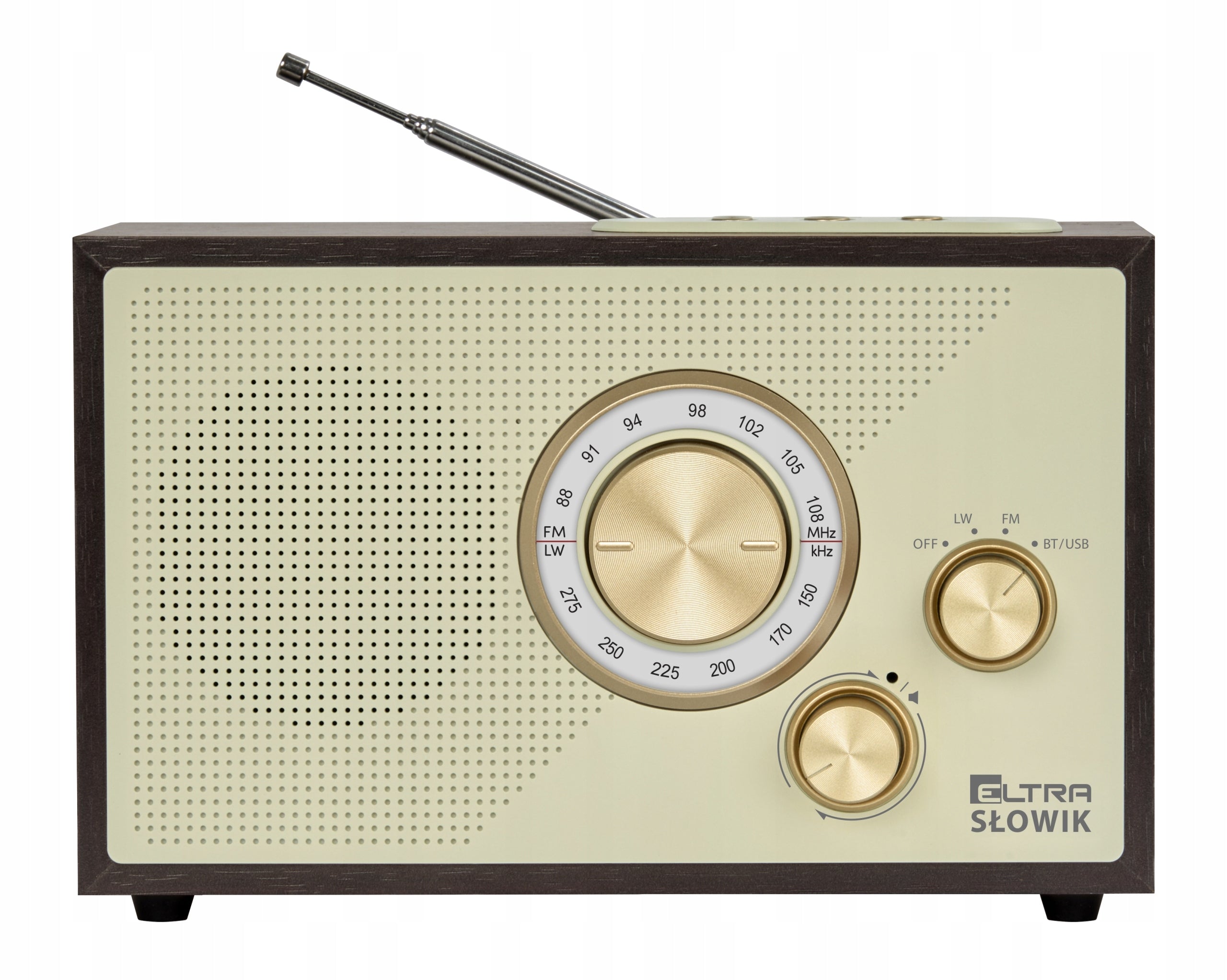 Network radio FM, LW Eltra NIGHTINGALE MP3 USB microSD BLUETOOTH dark brown Brand Eltra
