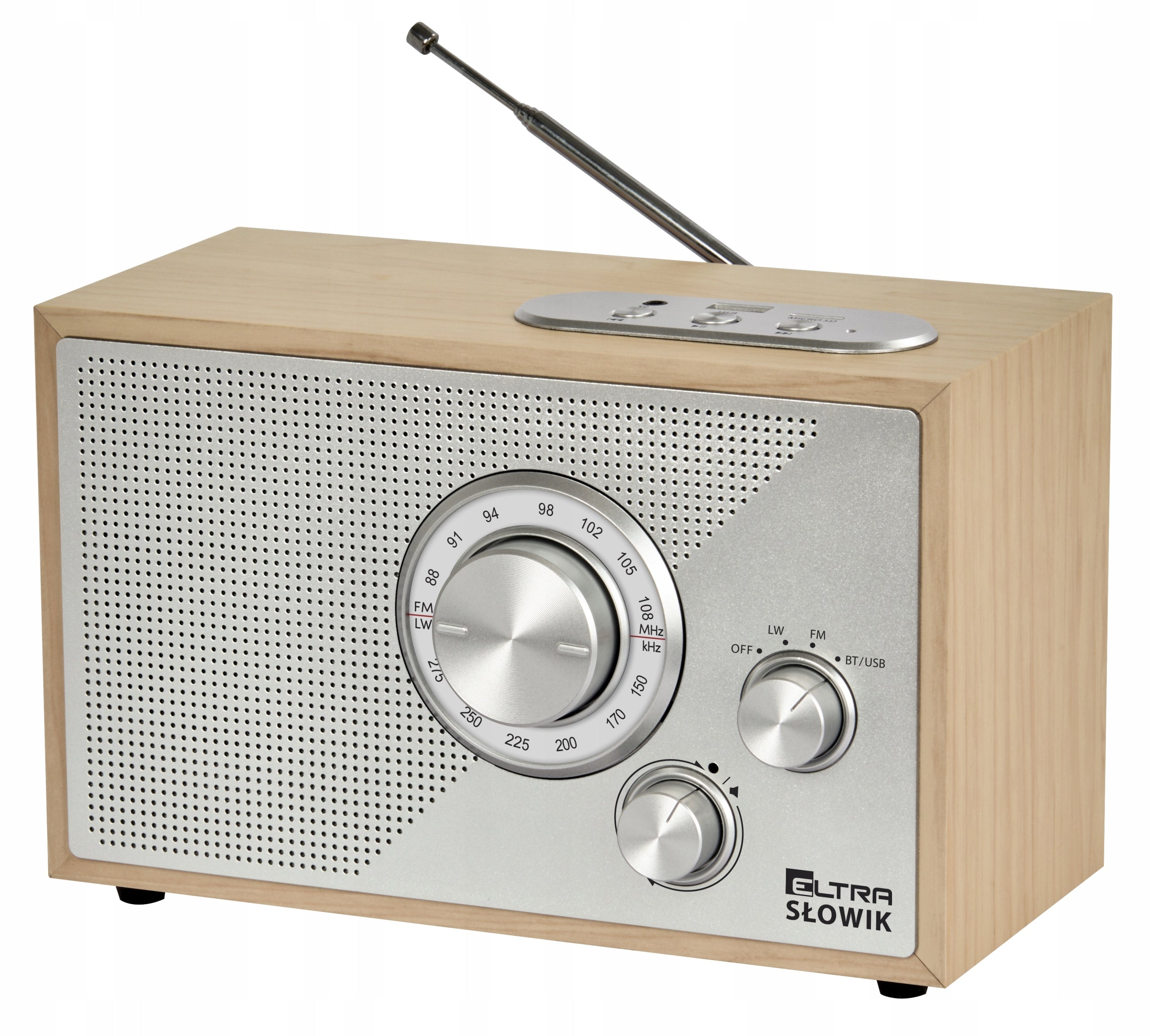 Network radio FM/LW MP3 USB microSD Bluetooth Eltra Nightingale light brown Manufacturer code 2311BT