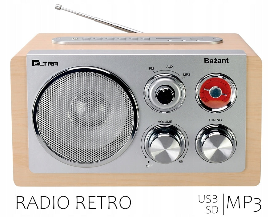 Network radio FM player USB SD MP3 Eltra Pheasant Retro
