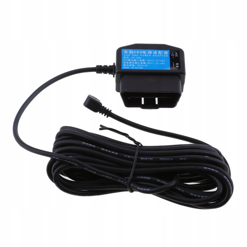 New 12/24V to 5V/3A In Car Cam Hardwire Kit with Mini USB Head Cable Brand no brand