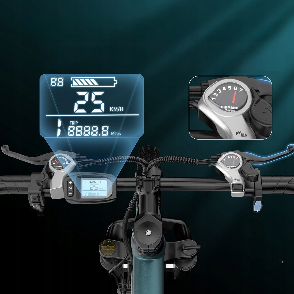 New Aairsk GT900 26" 250W 36V 13Ah 70km 21-Speed SHIMANO E-Bike Packaging status original