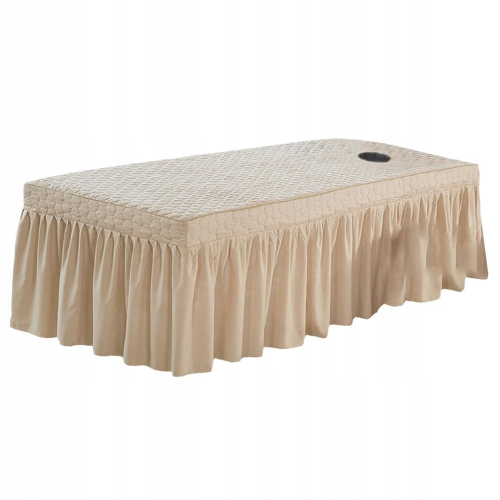 New Massage Bed Cover Sheet with Drop Skirt Beauty Kind stationary table