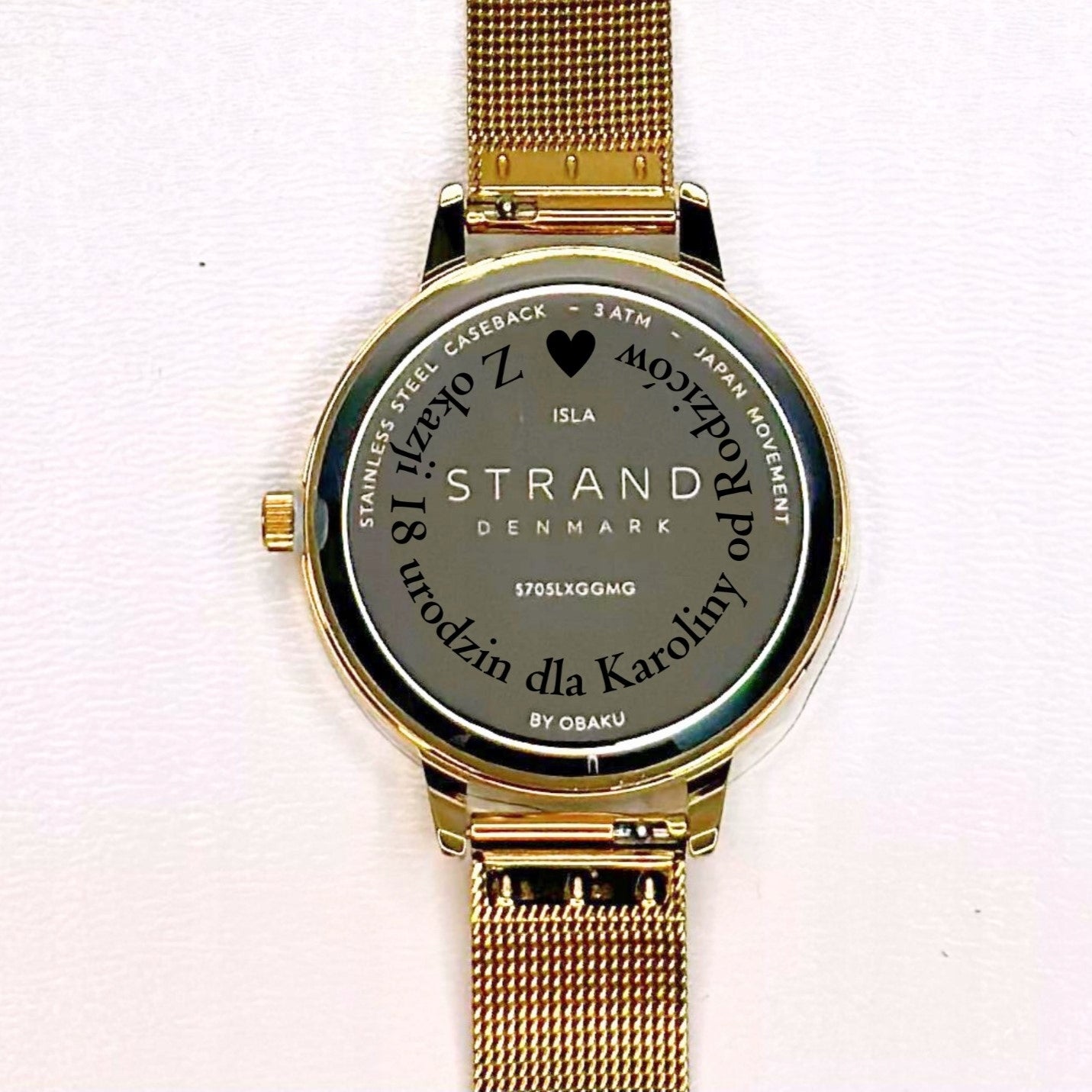 New Original Strand by Obaku women's watch S755LXGIMG gold, mesh Brand no brand