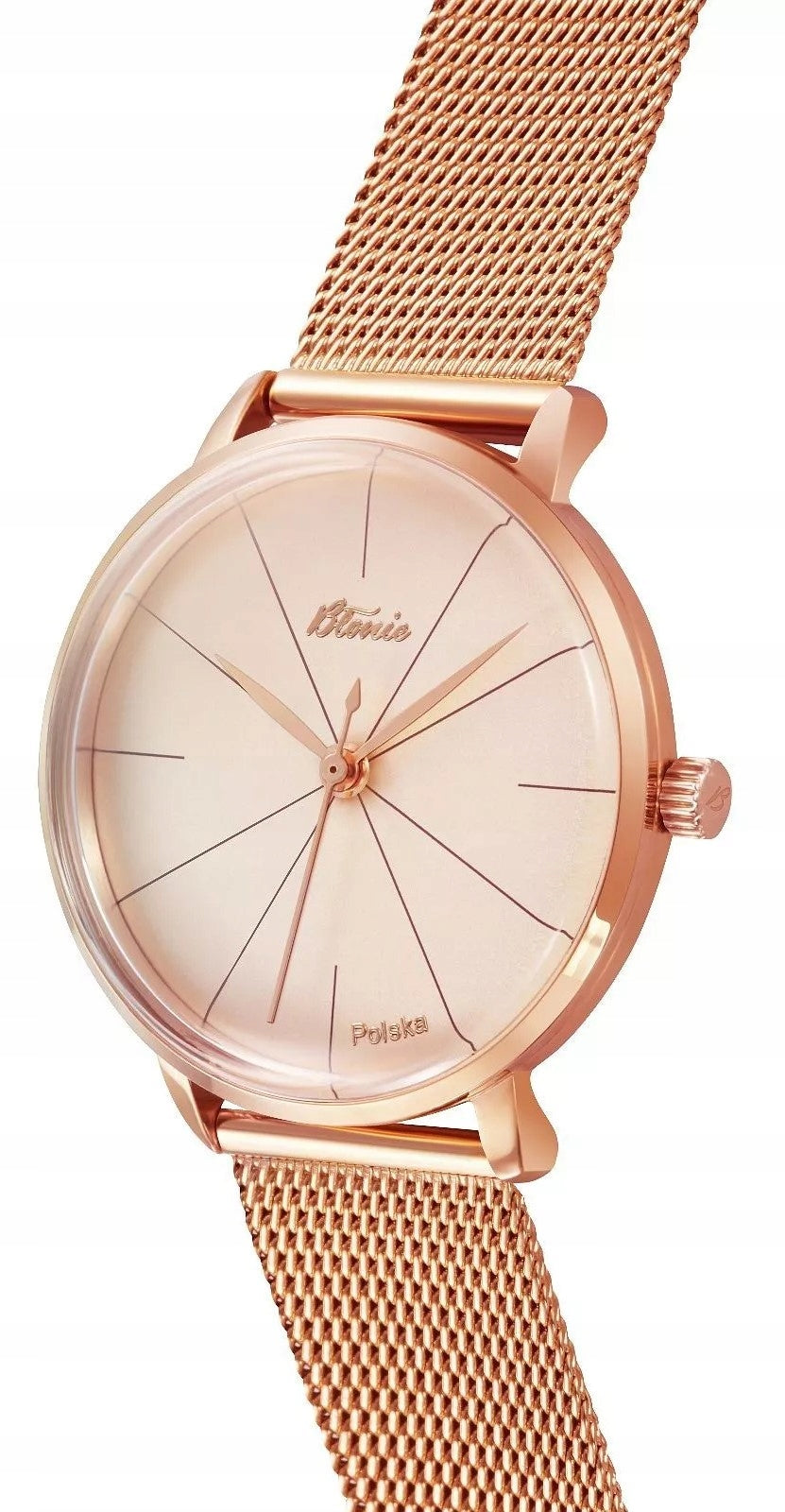 New Original Watch Błonie Zodiac Women's Classic Rose + Engraving Brand Błonie