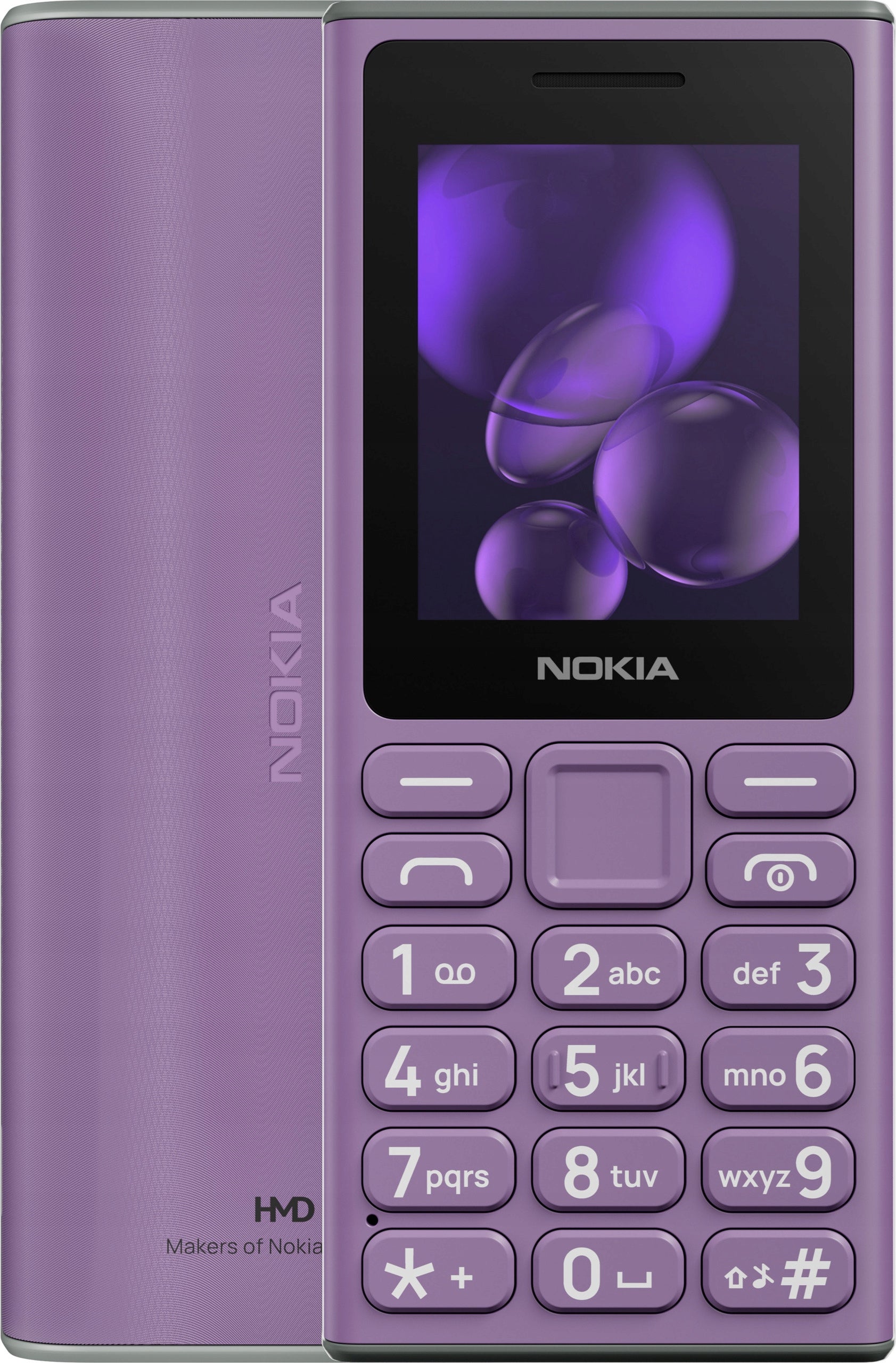 New Phone Nokia 105 (2024) Dual SIM Flashlight Game Radio Purple