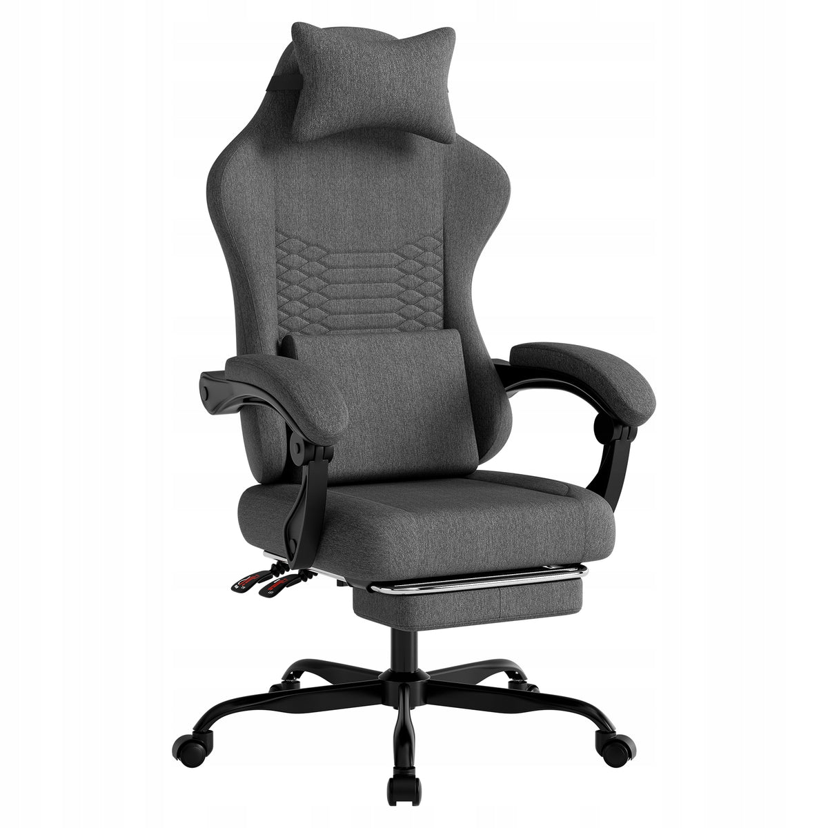 New Style Gaming Chair Material Office Massage With Footrest Dark