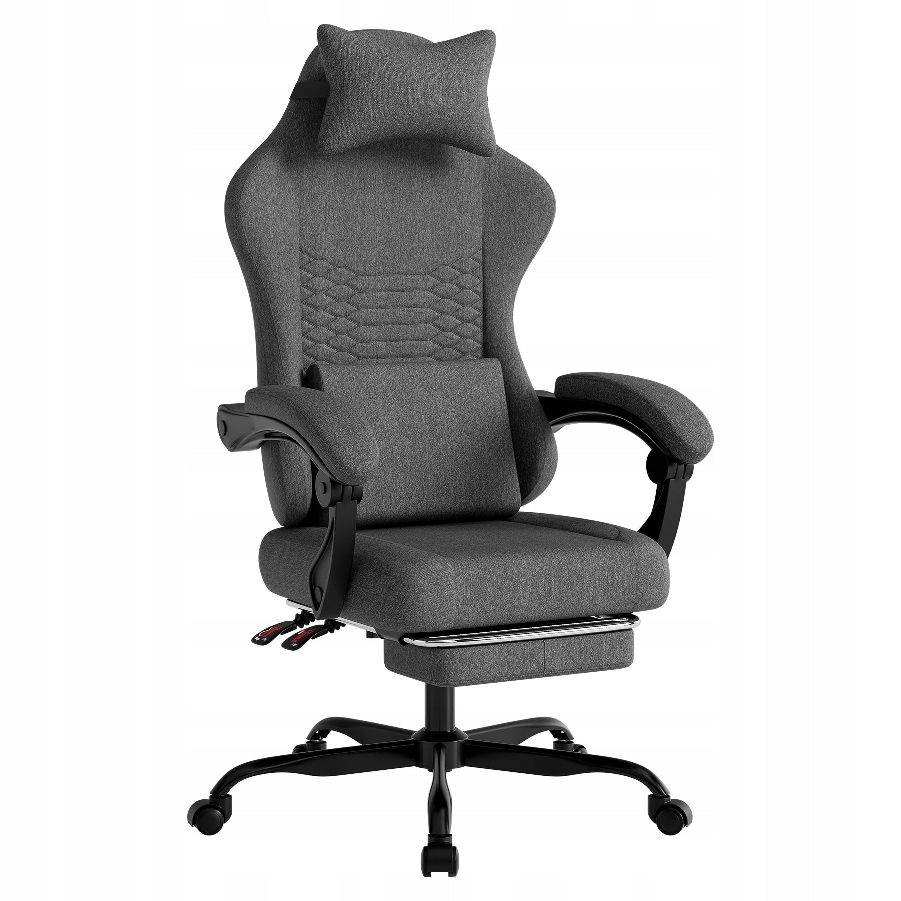 New Style Gaming Chair Material Office Massage With Footrest Dark