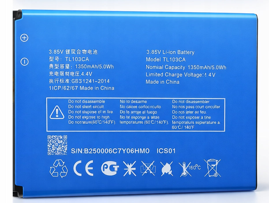 New TLi013CA Battery for Alcatel One Touch Go Flip V 4051S, 4052 Ports other