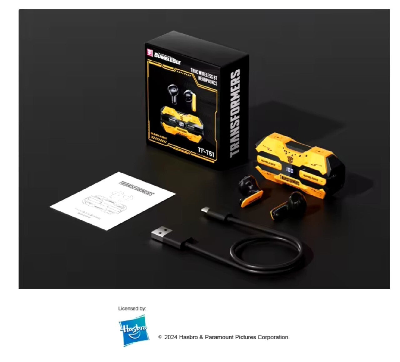 New Transformers TF-T51 BumbleBee 24h BT 5.4 In-Ear Gaming Headphones EAN (GTIN) 6942202301506
