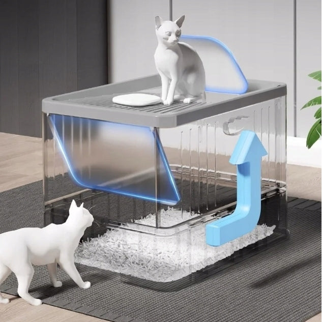 New XXL48x38x37cm Cat Litter Box Closed with Drawer Anti-Fragrance Large Model WJ98112