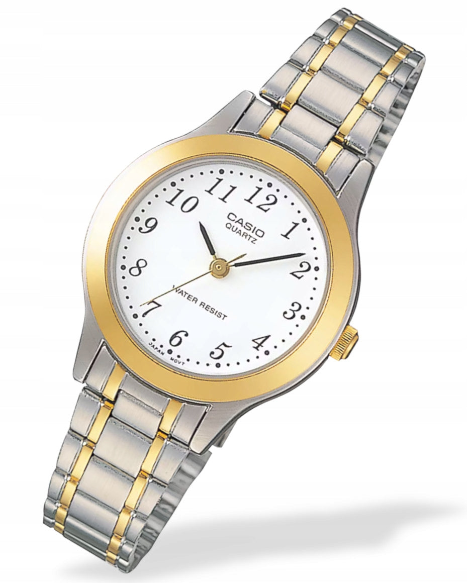 New classic women's watch Casio LTP-1263PG Bicolor + Box Brand CASIO
