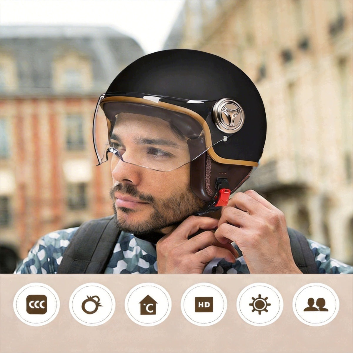New retro motorcycle helmet Size universal