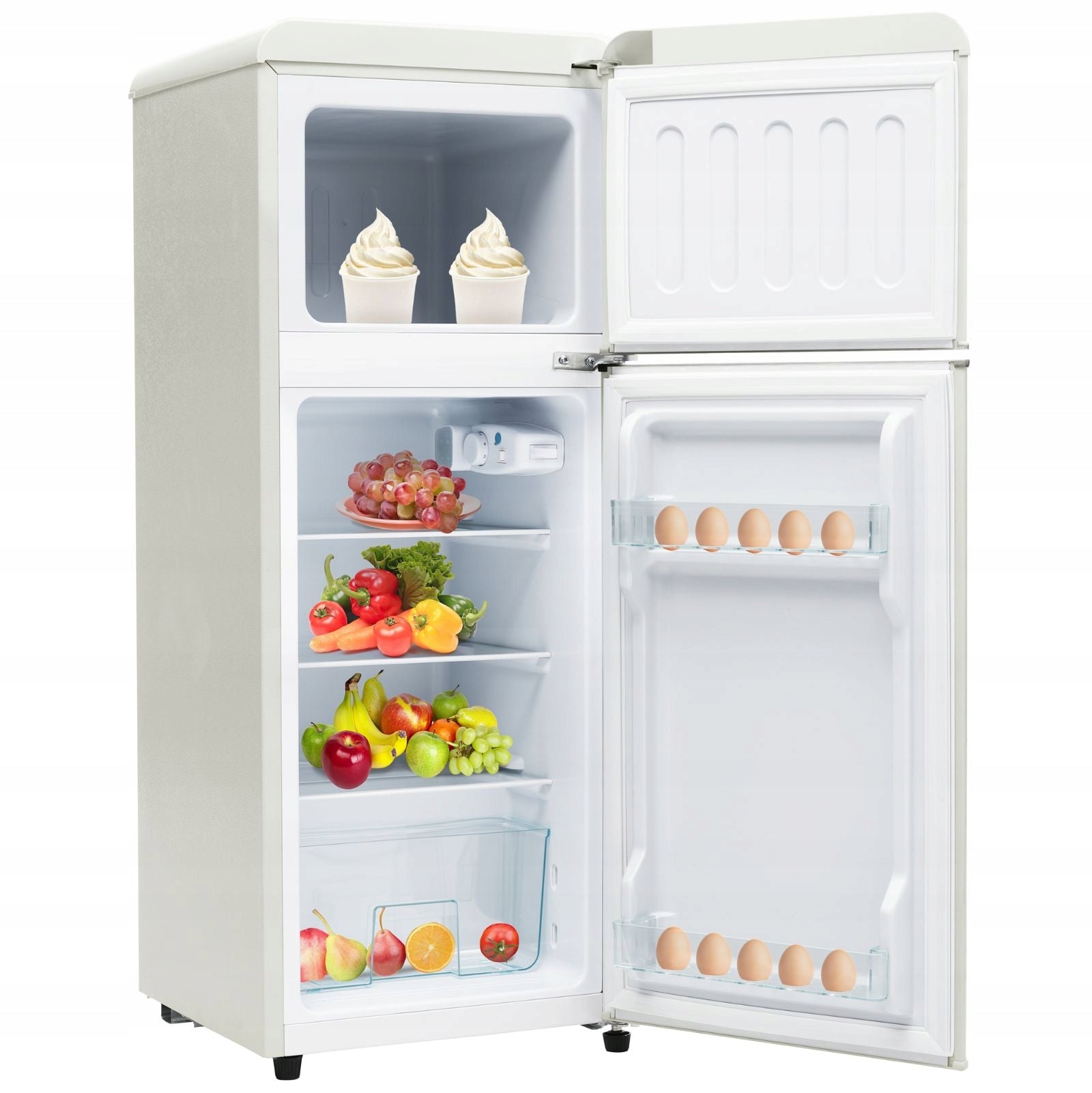 New style Retro fridge with freezer 105.5 cm