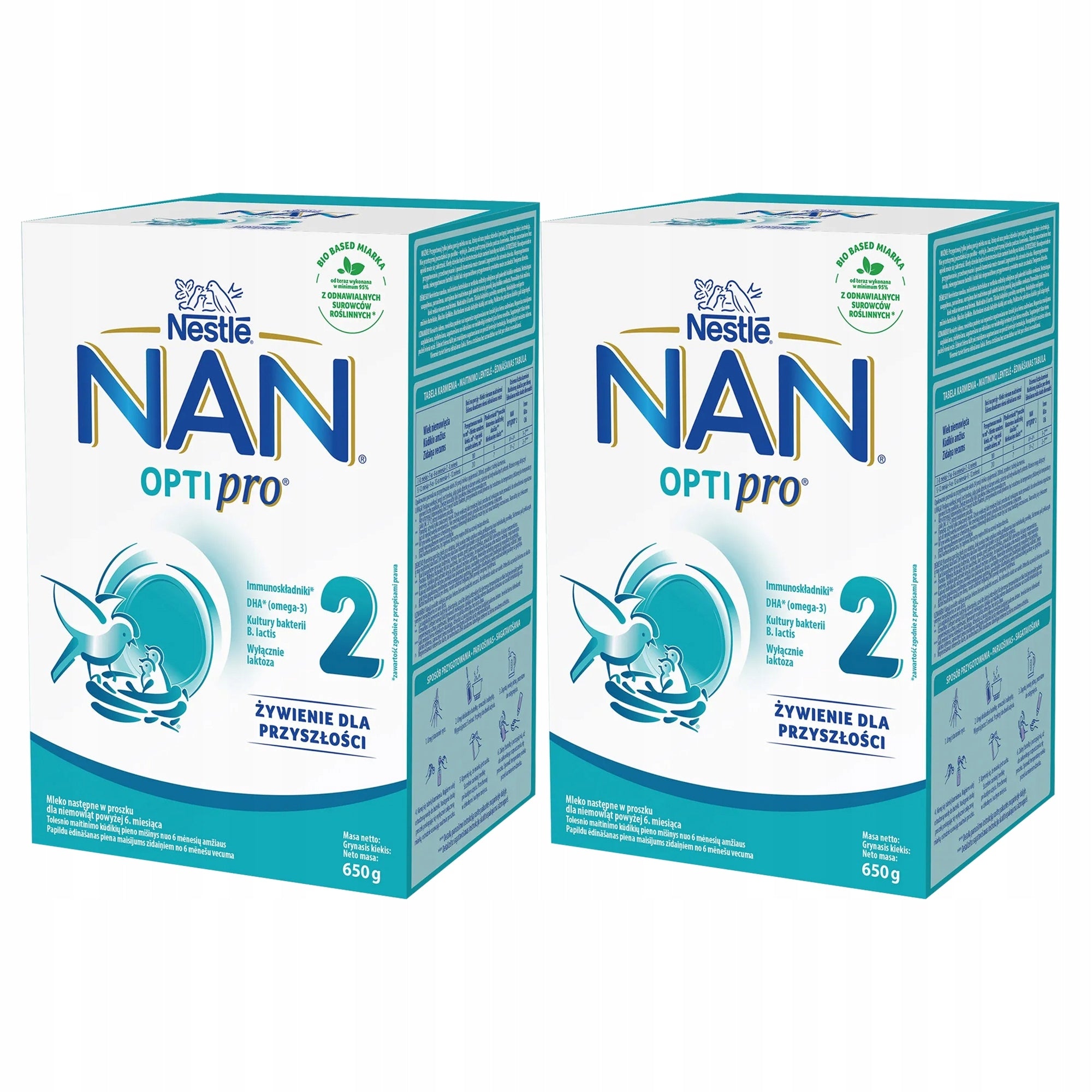 Next Milk Nestle NAN Optipro 2 Set 2x650 g