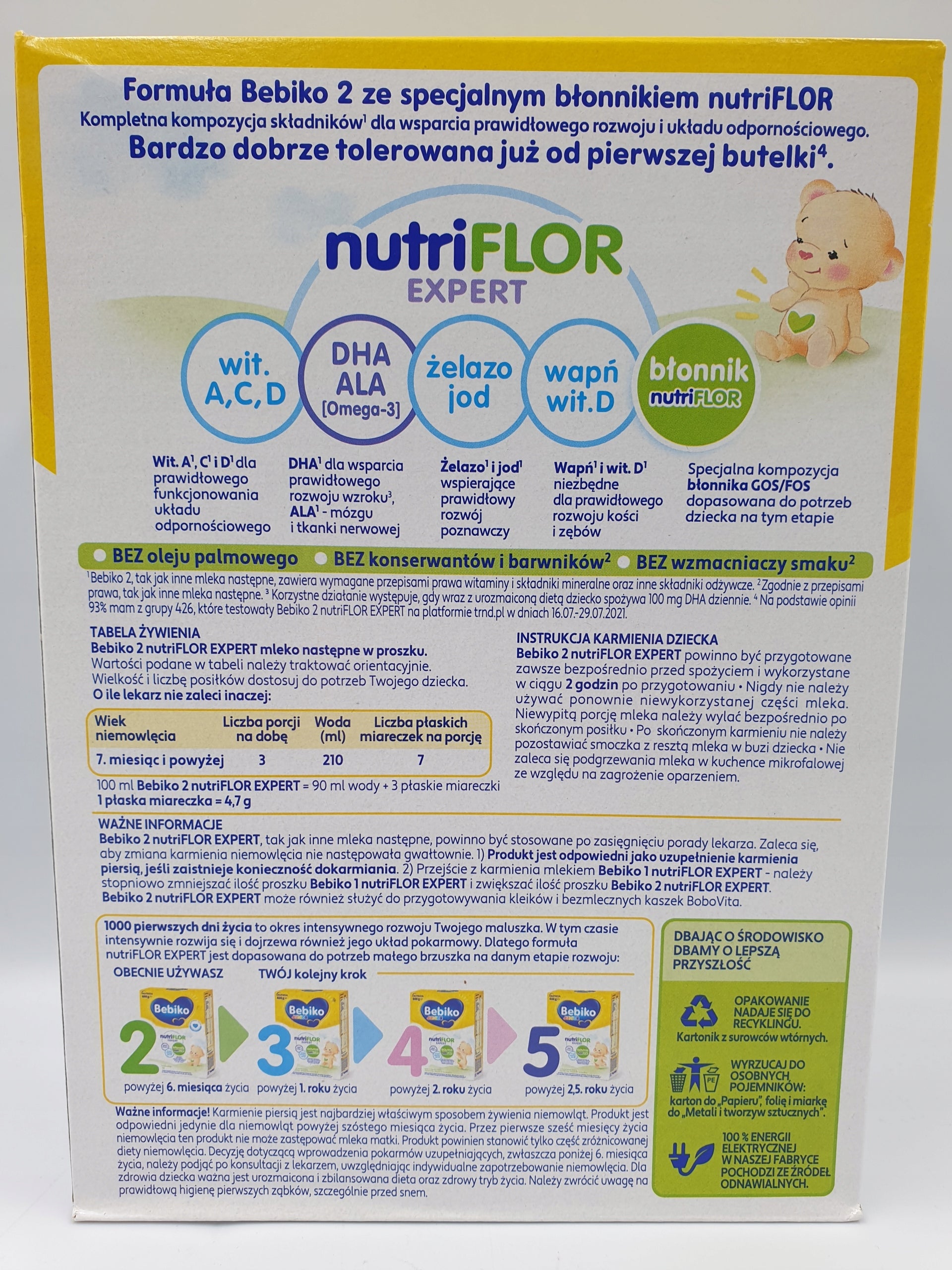 Next milk Bebiko 2 over 6 months 600 g Packaging status original