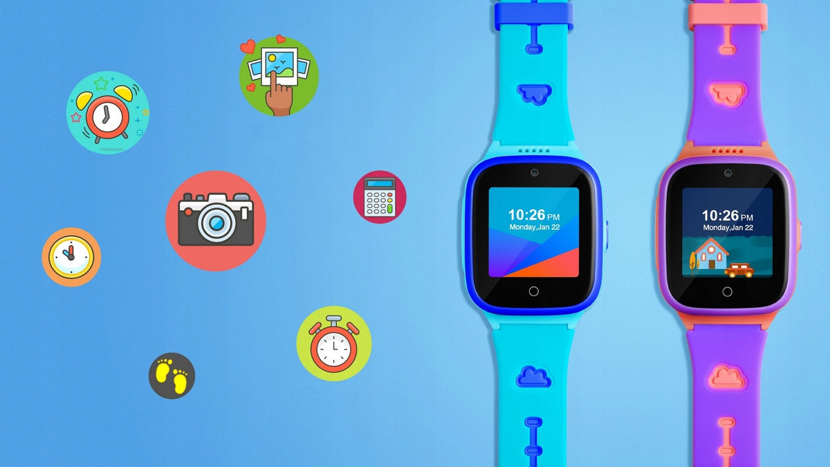 Niceboy Watch Kids PATROL Blue for Kids IP67 SIM 4G GPS + Wi-Fi + LBS Brand Niceboy