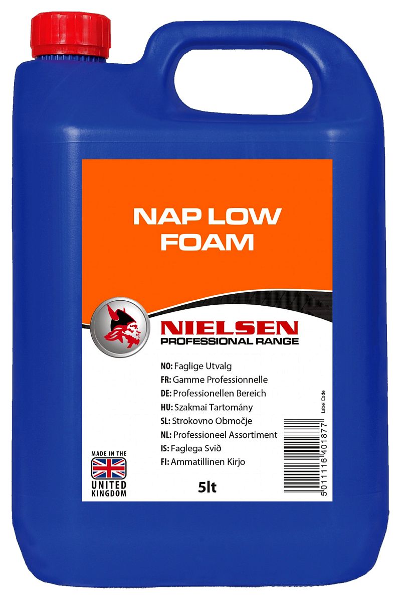 Nielsen Nap Low Foam Fabric Extraction Washing Concentrate 5l