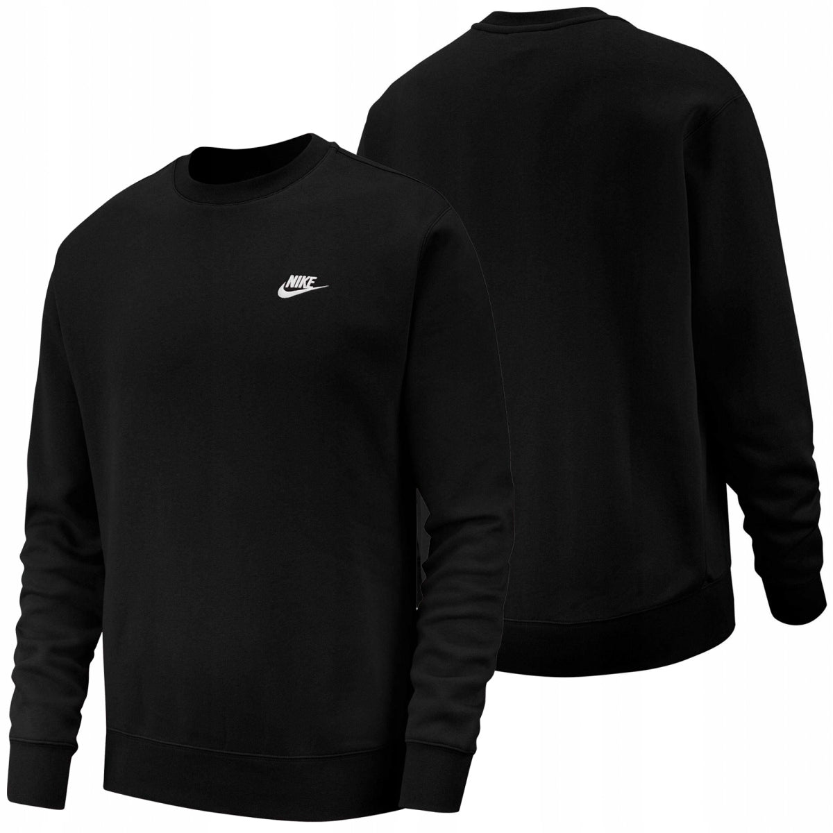 Pullover für Herren Nike NSW Club Crew FT M BV2666 010, schwarz