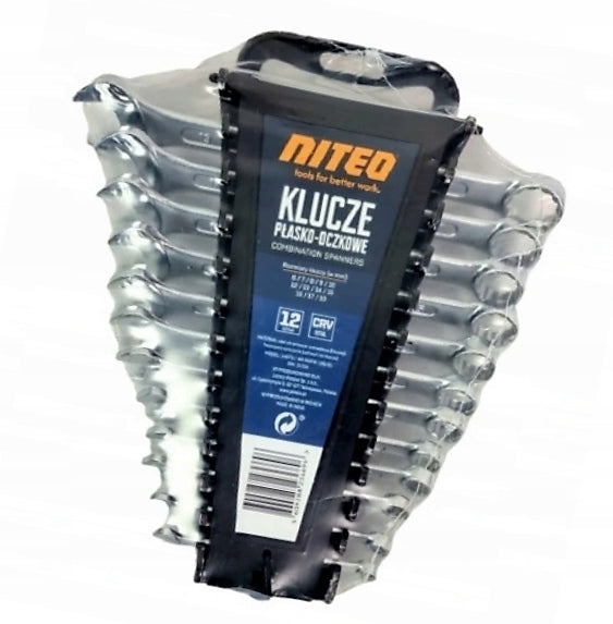 Niteo Tools Flat Eye Wrenches 12 Pieces Manufacturer code 5905118067325