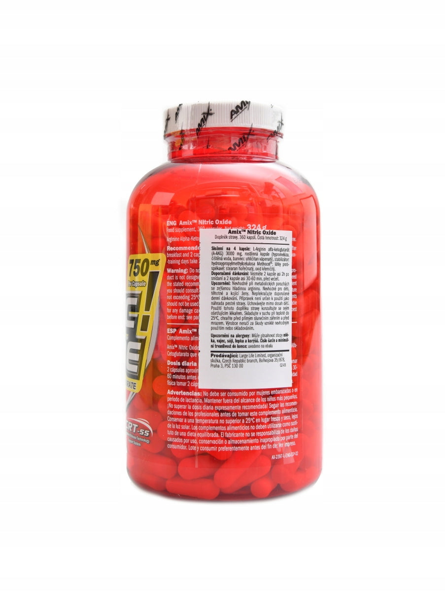 Nitric Oxide 360 kapslí Amix Packaging status original