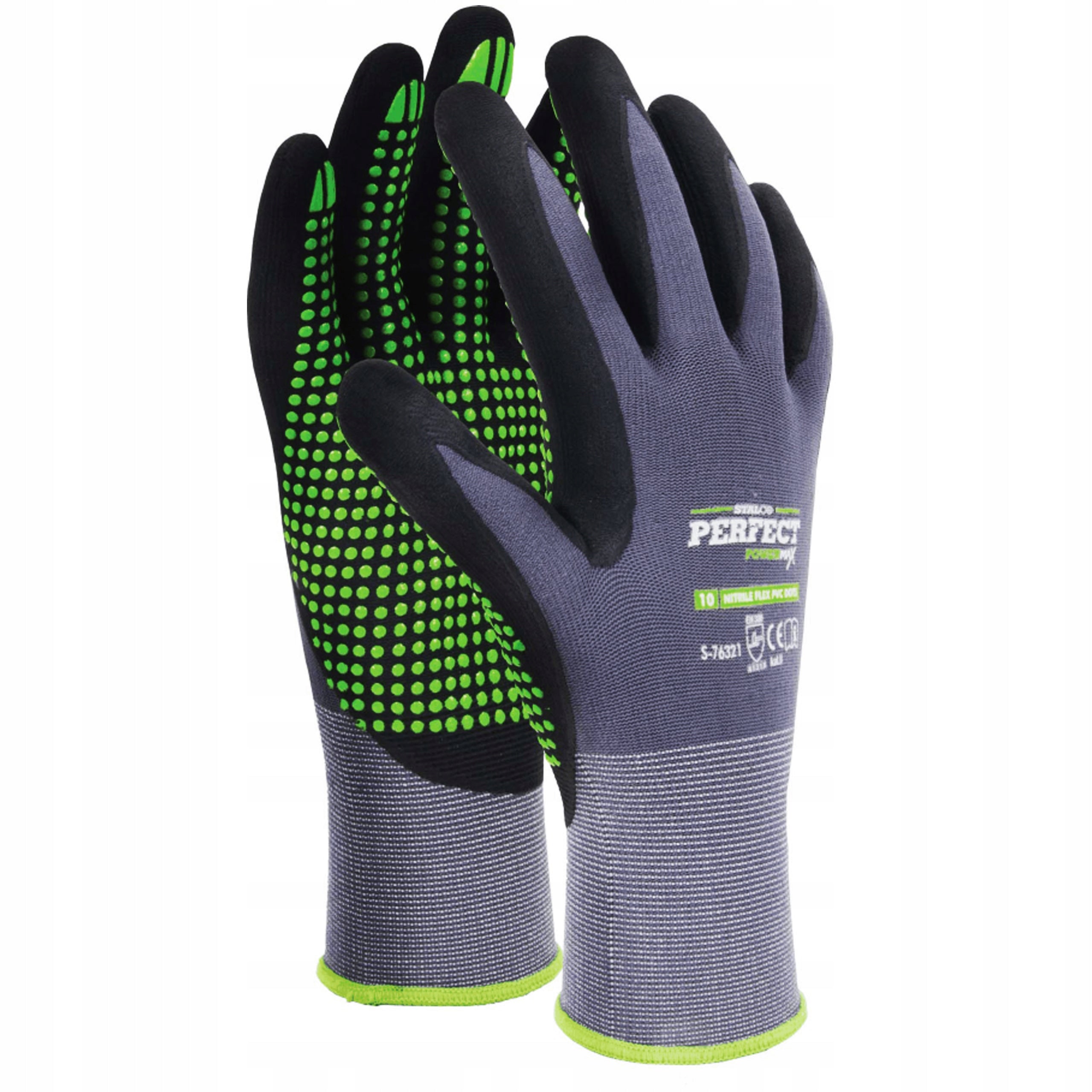 Nitrile Flex Dots Powermax-L PERFECT STALCO r.9 Nylon Work Gloves Manufacturer code S-76319