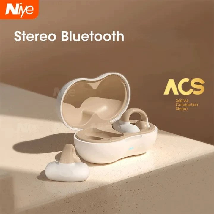 Niye F6 TWS Bluetooth Earbuds, Panoramic Sound, Ear Clip