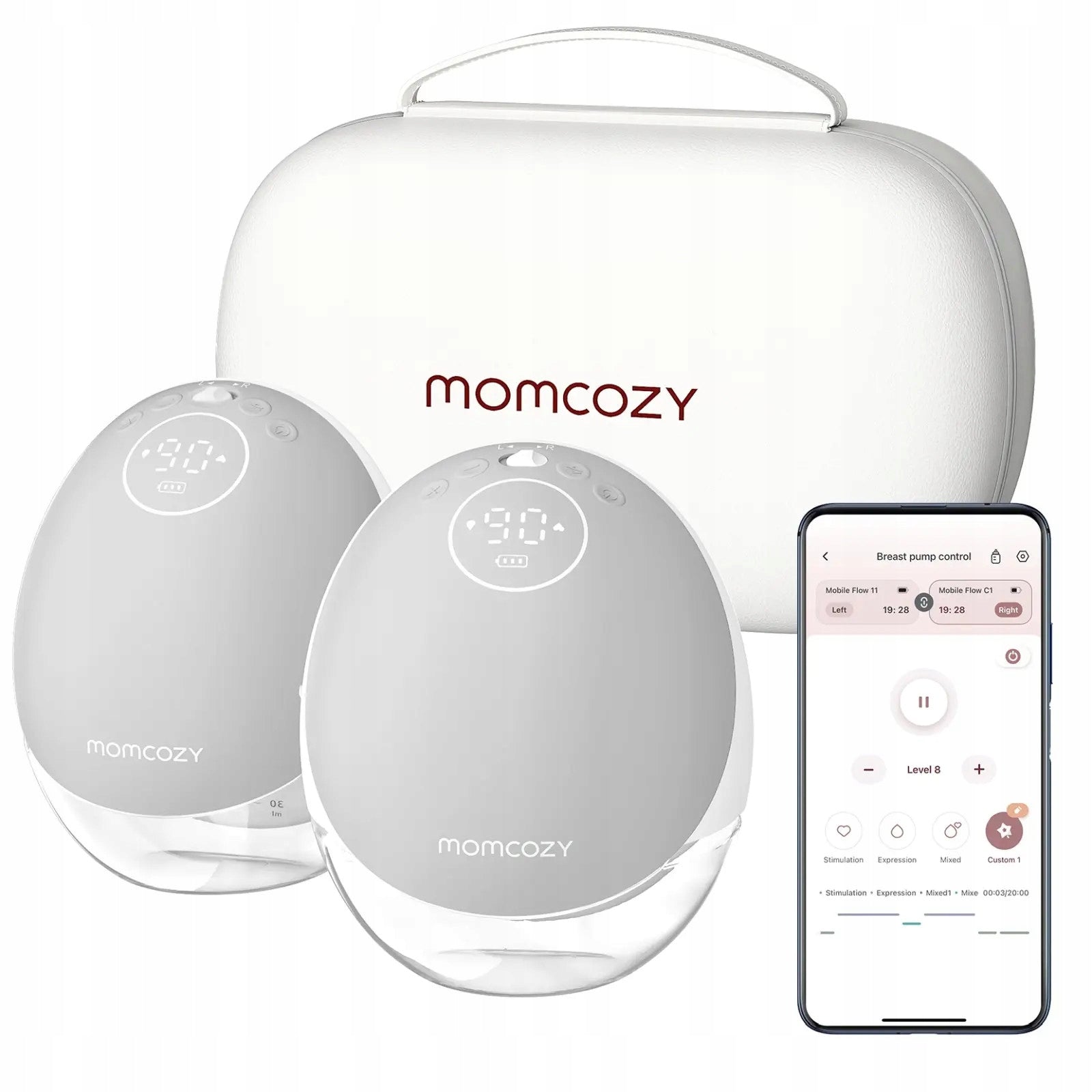 No name Momcozy M9 Double grey | Breast pump | 150ml Medical device no