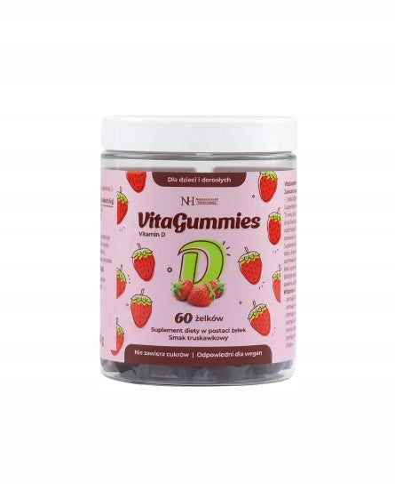 Noble Health VitaGummies Vitamin D, strawberry gummies, 60 pieces Name other