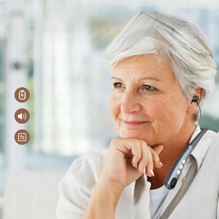 Noise Cancelling Neckband Hearing Aid Manufacturer code HA13 aparat słuchowy kostny USB-C IPX6 30g CE