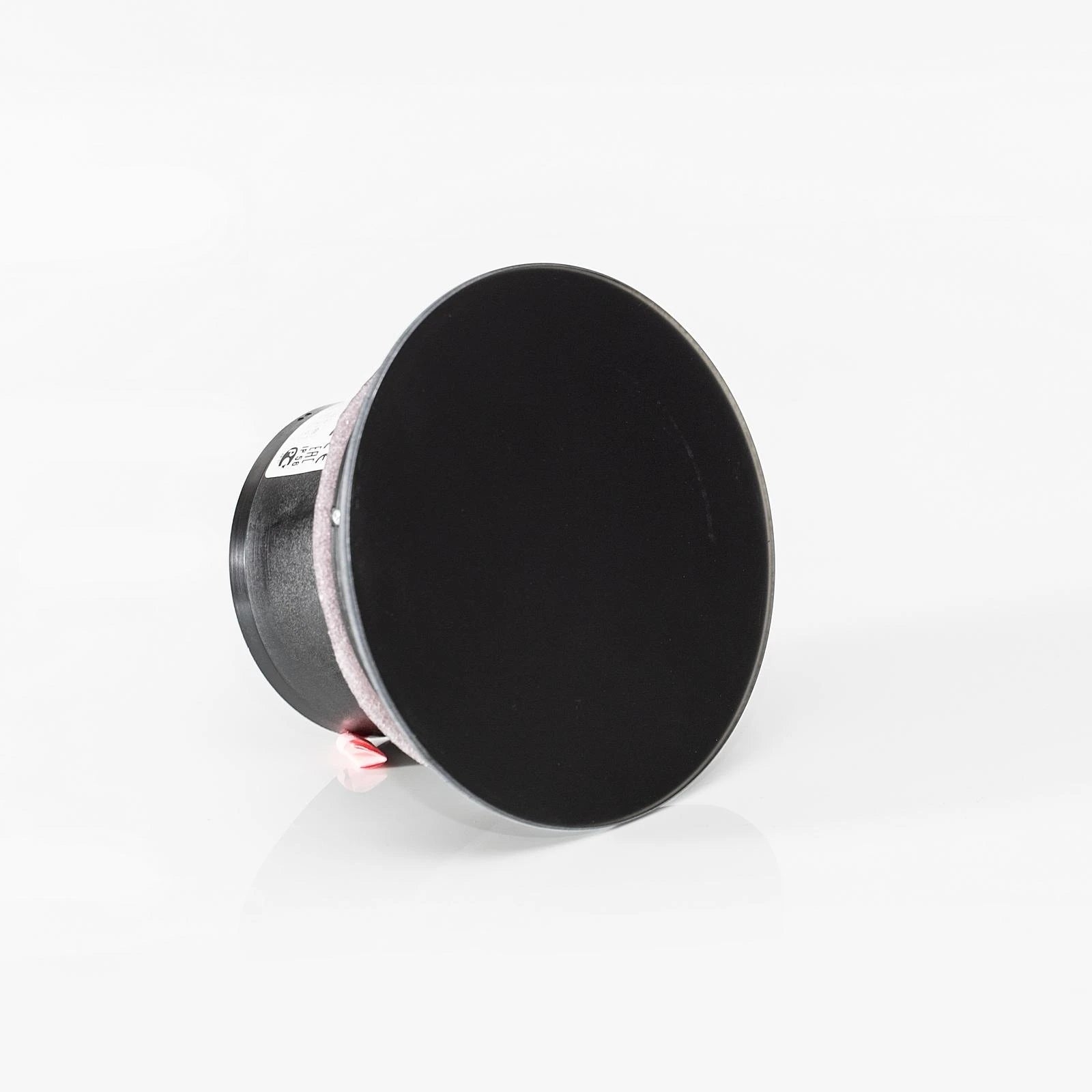 Noiseless Glass Round Bathroom Fan Ø100mm Black Mat Eco