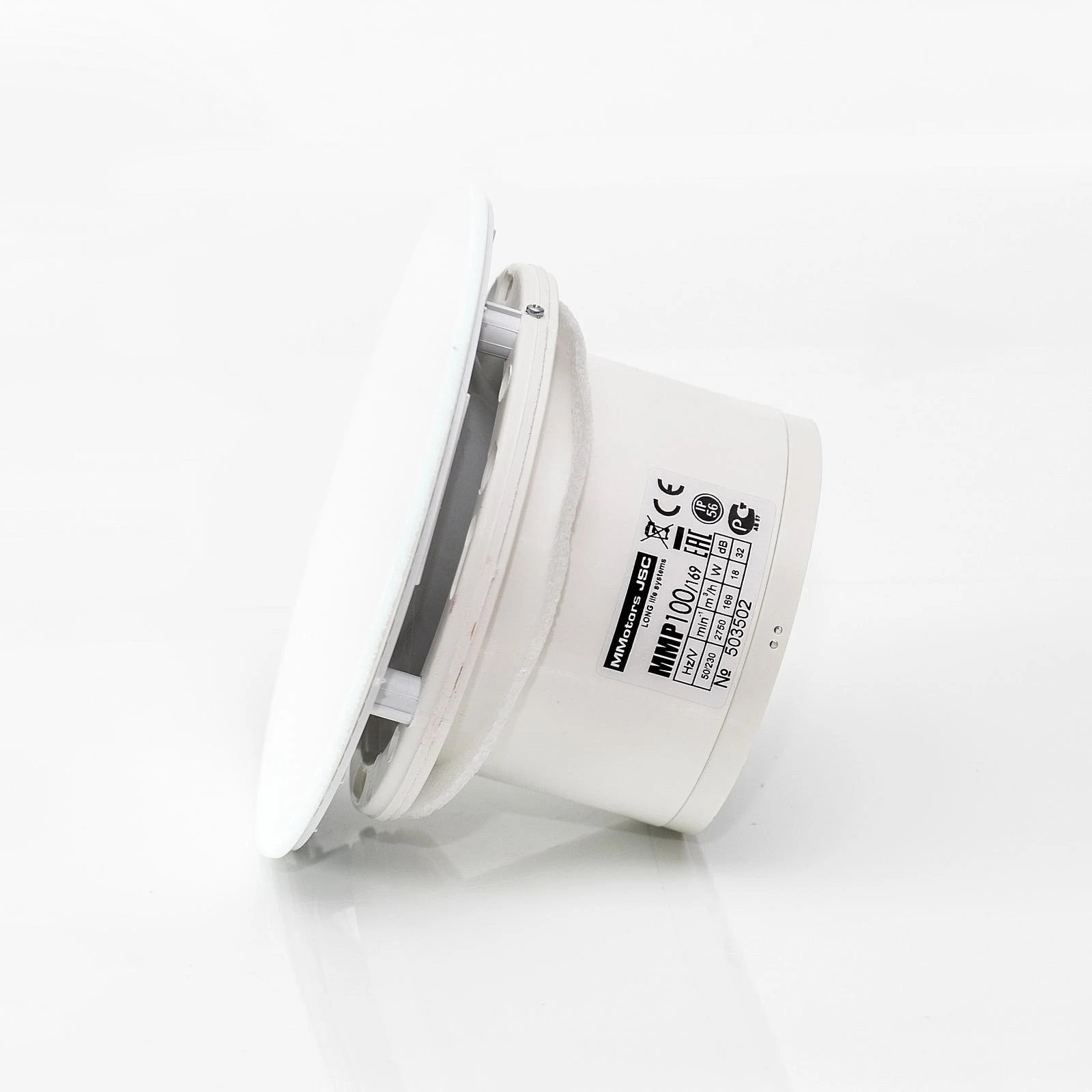 Noiseless glass round bathroom fan hygrosta Ø100mm flash eco Additional features energy-saving