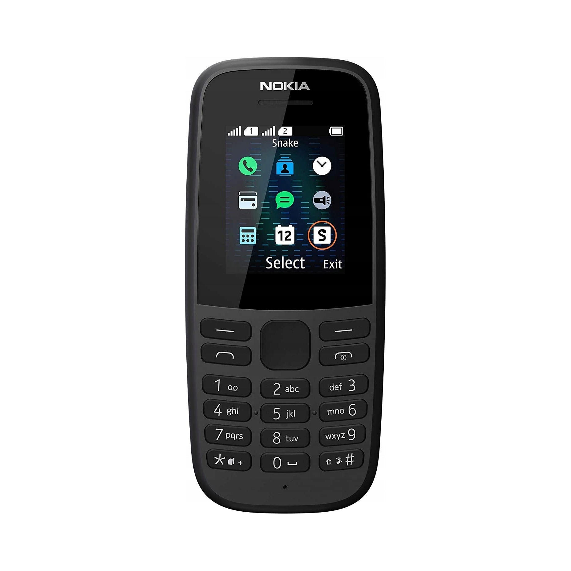Nokia 105 Simple Mobile Phone with Keyboard 2G Dualsim Lightweight Black Charger included yes