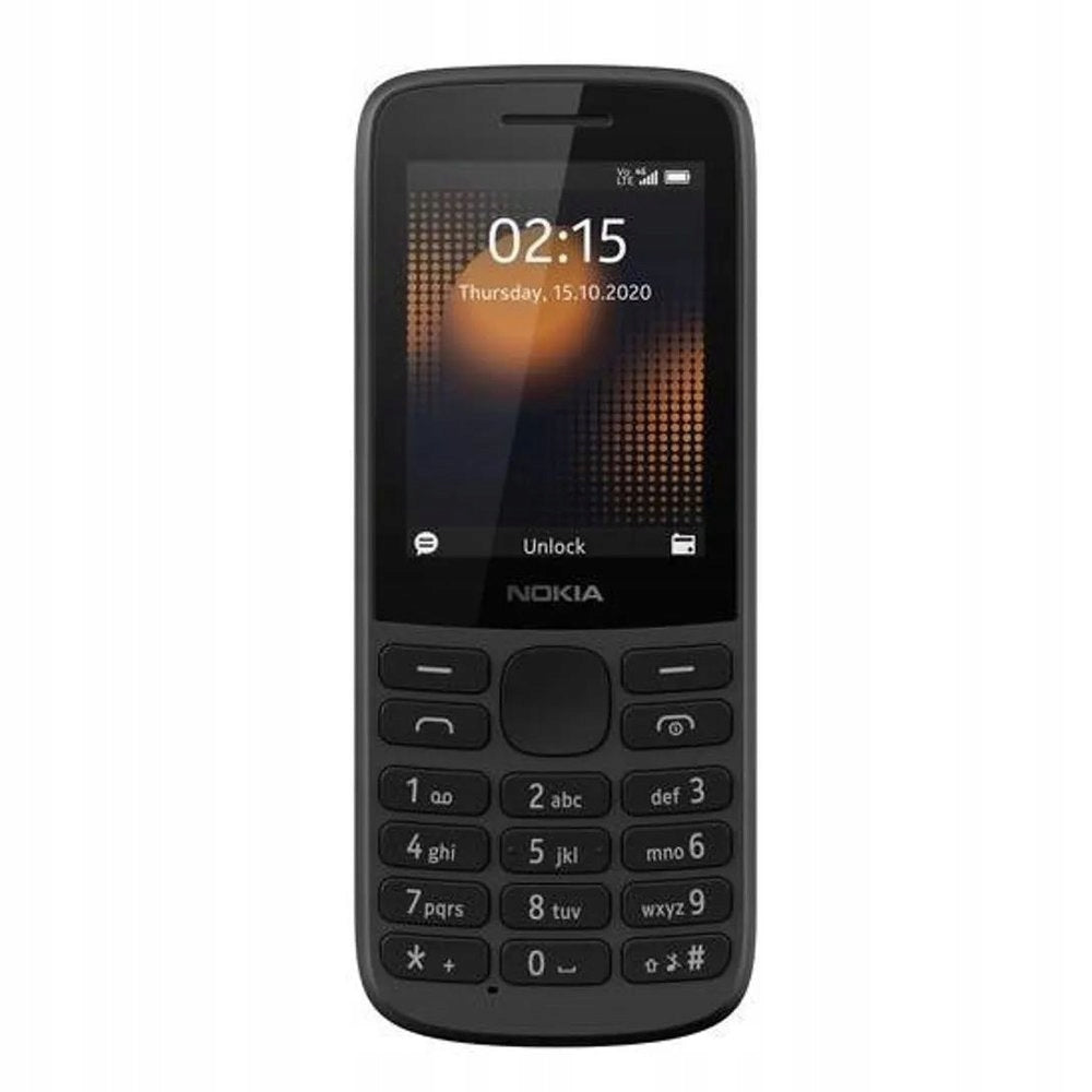 Nokia 215 4G LTE Dual Sim Black Mobile Phone For Seniors Without SIM LOCK Brand Nokia