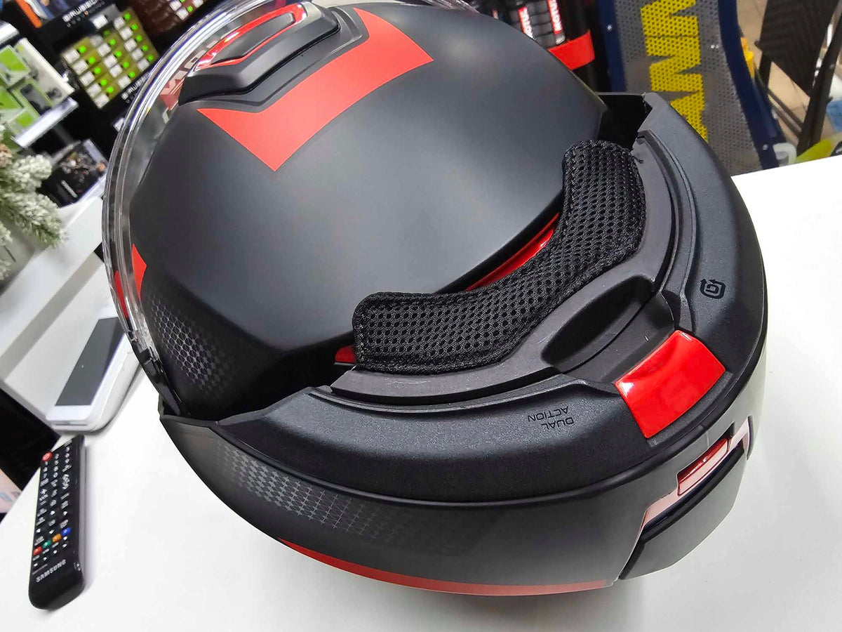 Nolan N120-1 full-face helmet black/red matte M Manufacturer's catalog number N1F000690-022-M