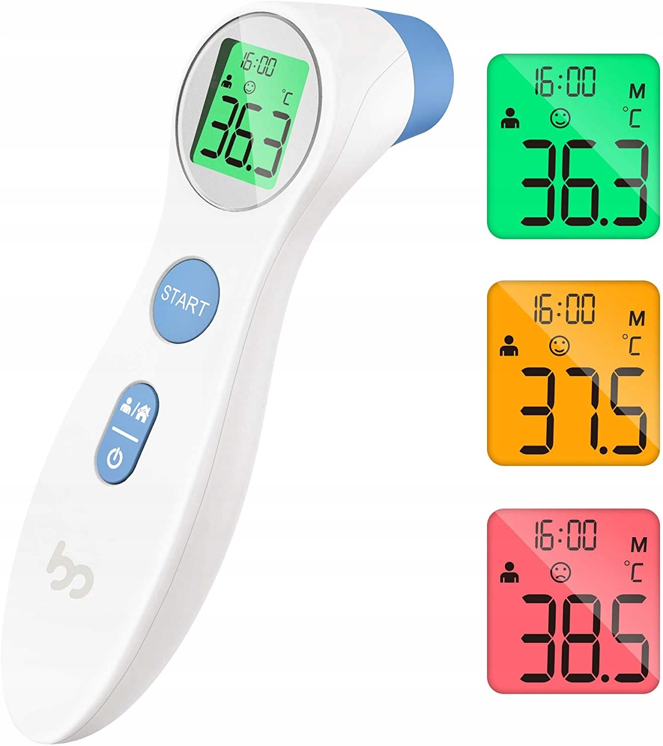 Non-Contact Instant Frontal Thermometer with Fever Alarm