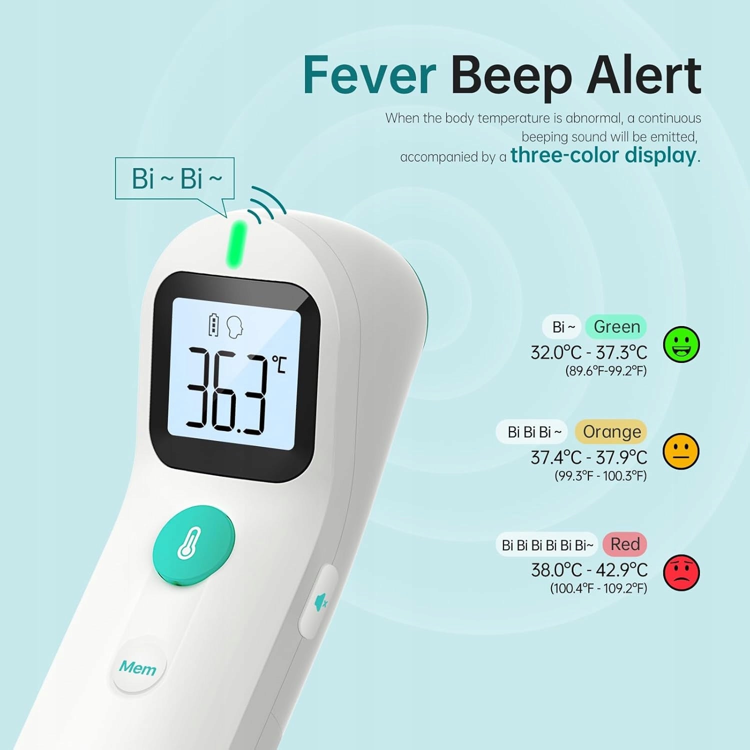Non-contact front thermometer for children and adults quick measurement Manufacturer of a medical device FEMOMETER