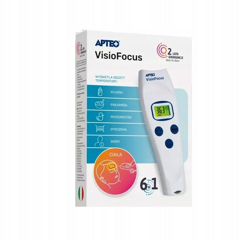 Non-contact thermometer 6 in 1 VISIOFOCUS SMART APTEO 1 piece