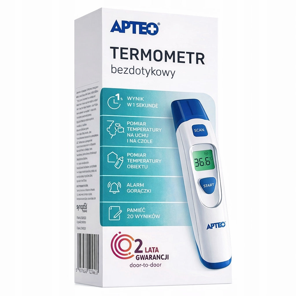 Non-contact thermometer Apteo medical electronic 1 pc. Packaging status original