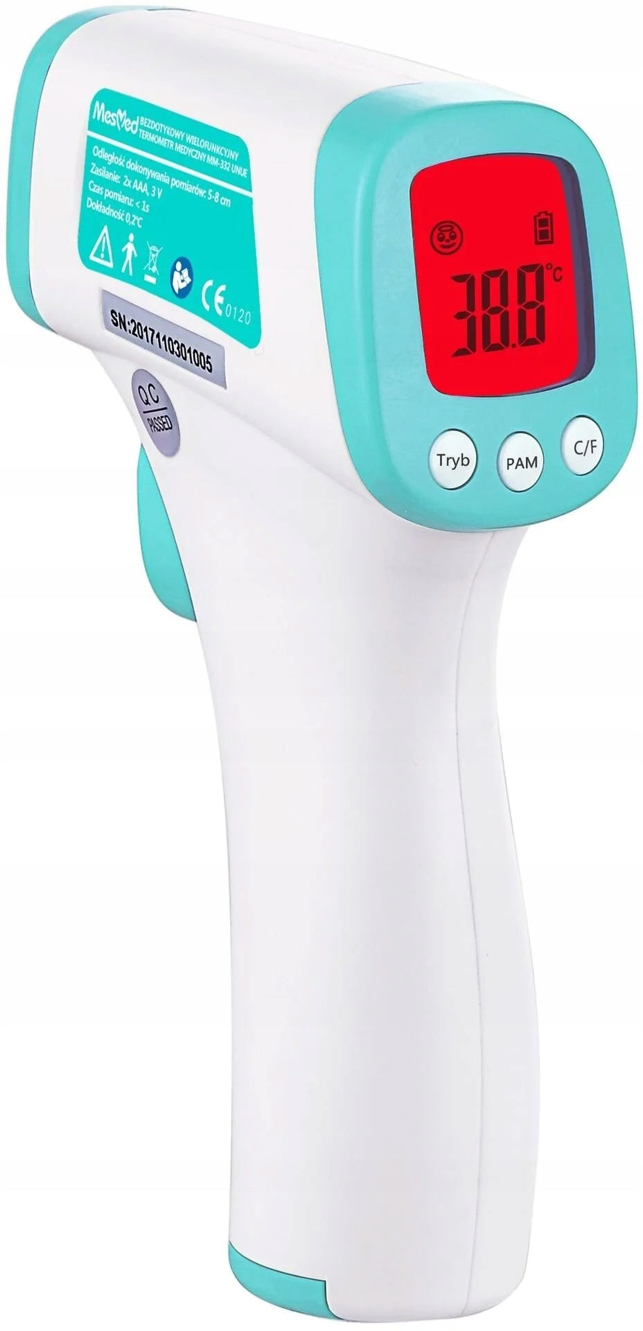 Non-contact thermometer MESMED MM-337 Unue Batteries included yes