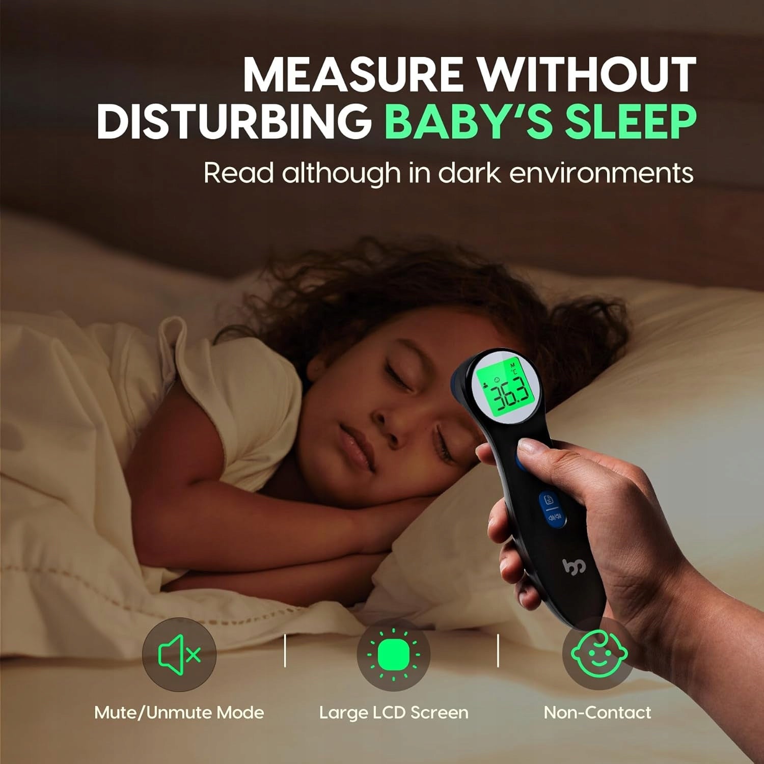 Non-contact thermometer for babies, children and adults, forehead thermometer Manufacturer code B0CYL4CWCX