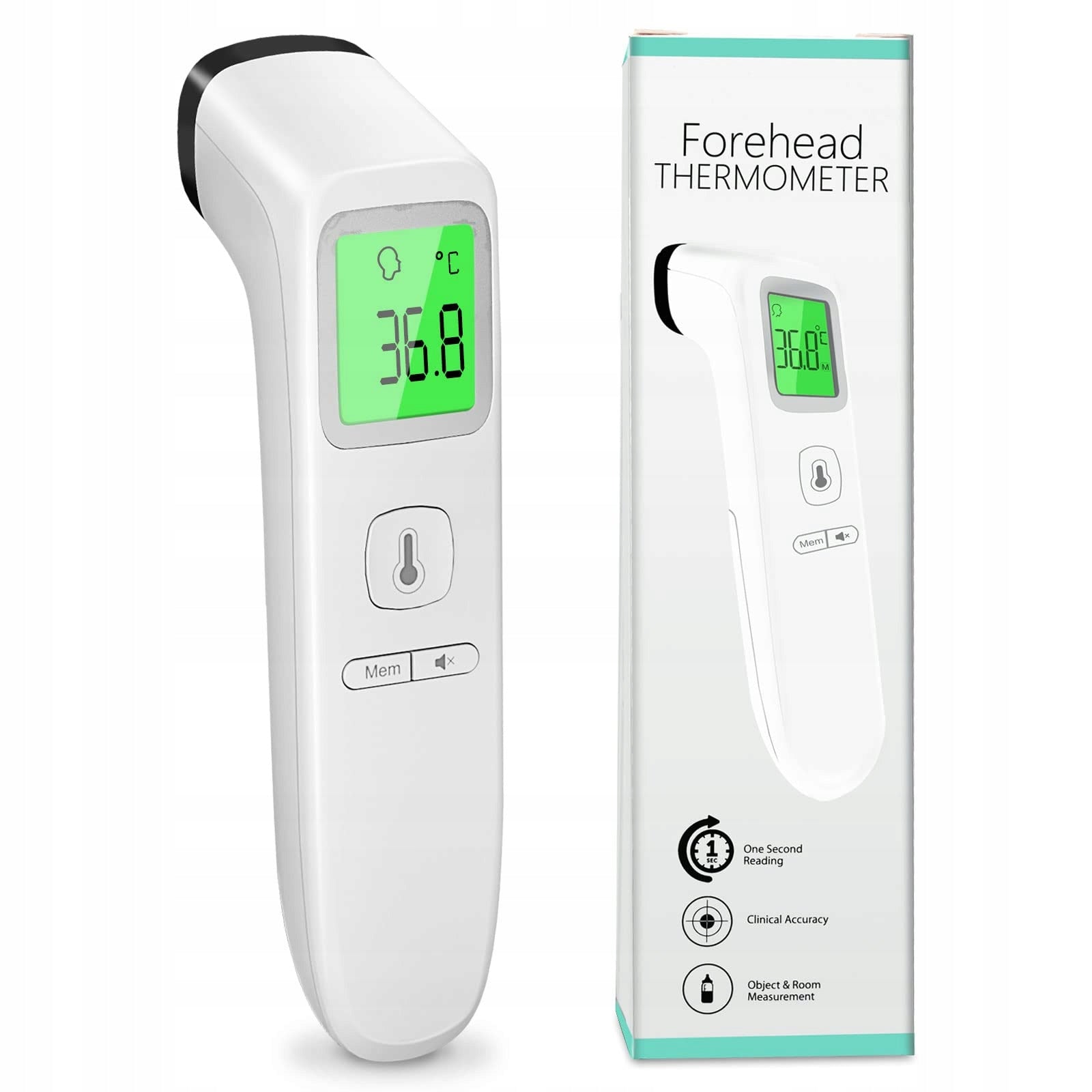 Non-contact thermometer with LCD display