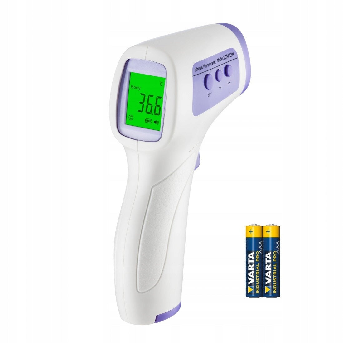 Non-contact thermometer with accurate and fast measurement.