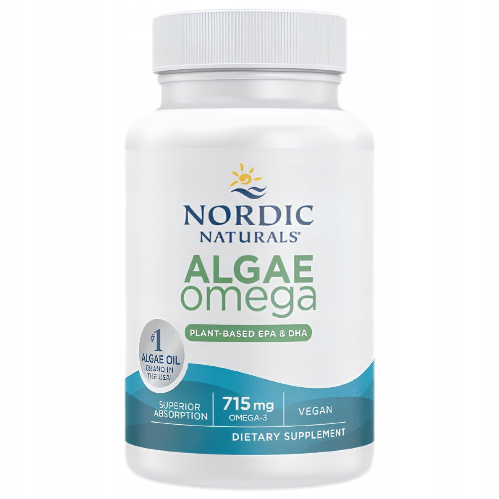 Nordic Naturals Algae Omega 715 mg 120 kaps EPA DHA TOTOX HEART BRAIN Expiration date not specified