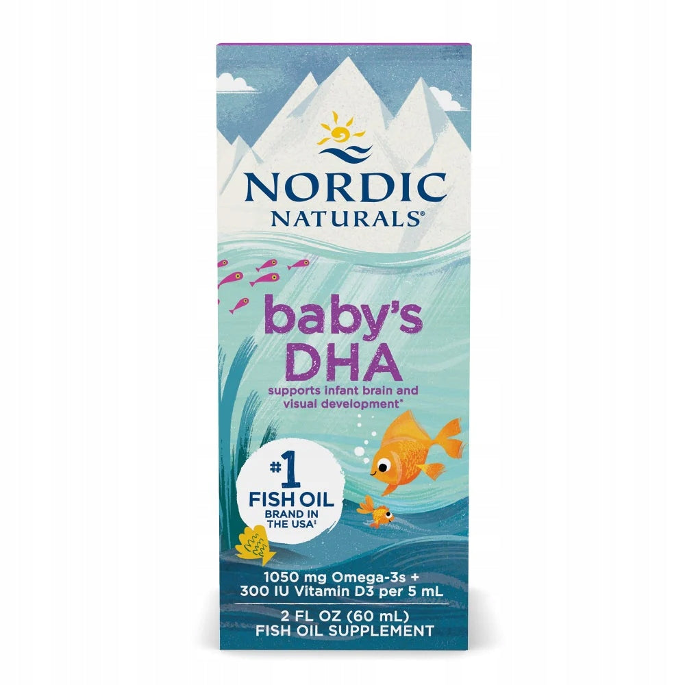 Nordic Naturals Baby's DHA 1050mg Omega 3 for Children + Wit. D3 Drops 60ml Manufacturer code 768990537875
