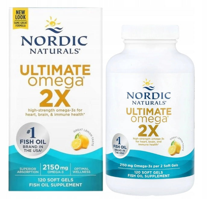 Nordic Naturals Ultimate Omega 2X 2150 mg 120 k FISH OIL EPA DHA FATS