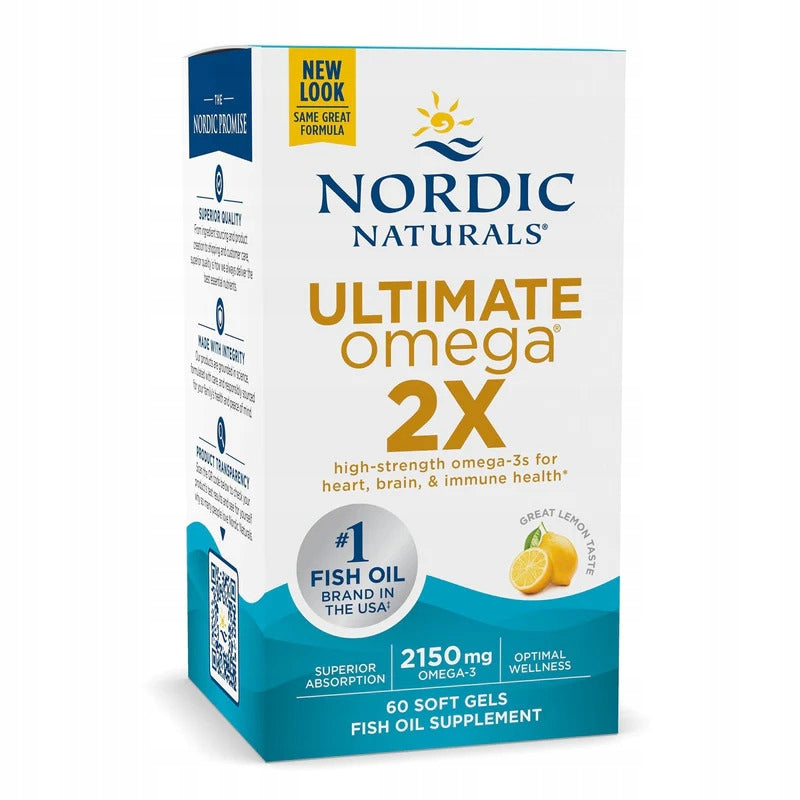 Nordic Naturals Ultimate Omega-3 2X LOW TOTOX up to 2150 mg Healthy Heart