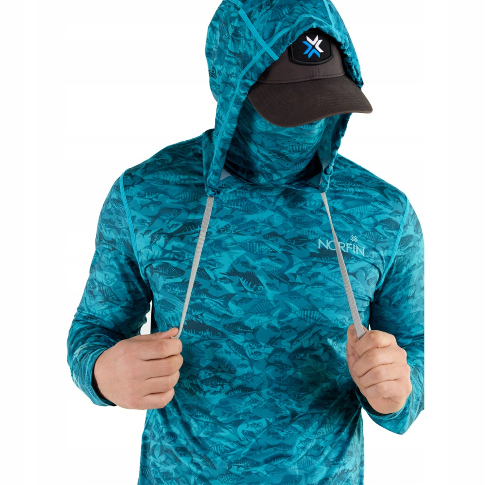 Norfin Sun Pro Marlin Hoodie Green UPF Size L Size L