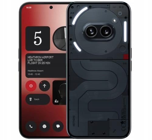 Nothing Phone 8+128GB - Unlocked mobile phone with Nothing OS 2.5 - Black