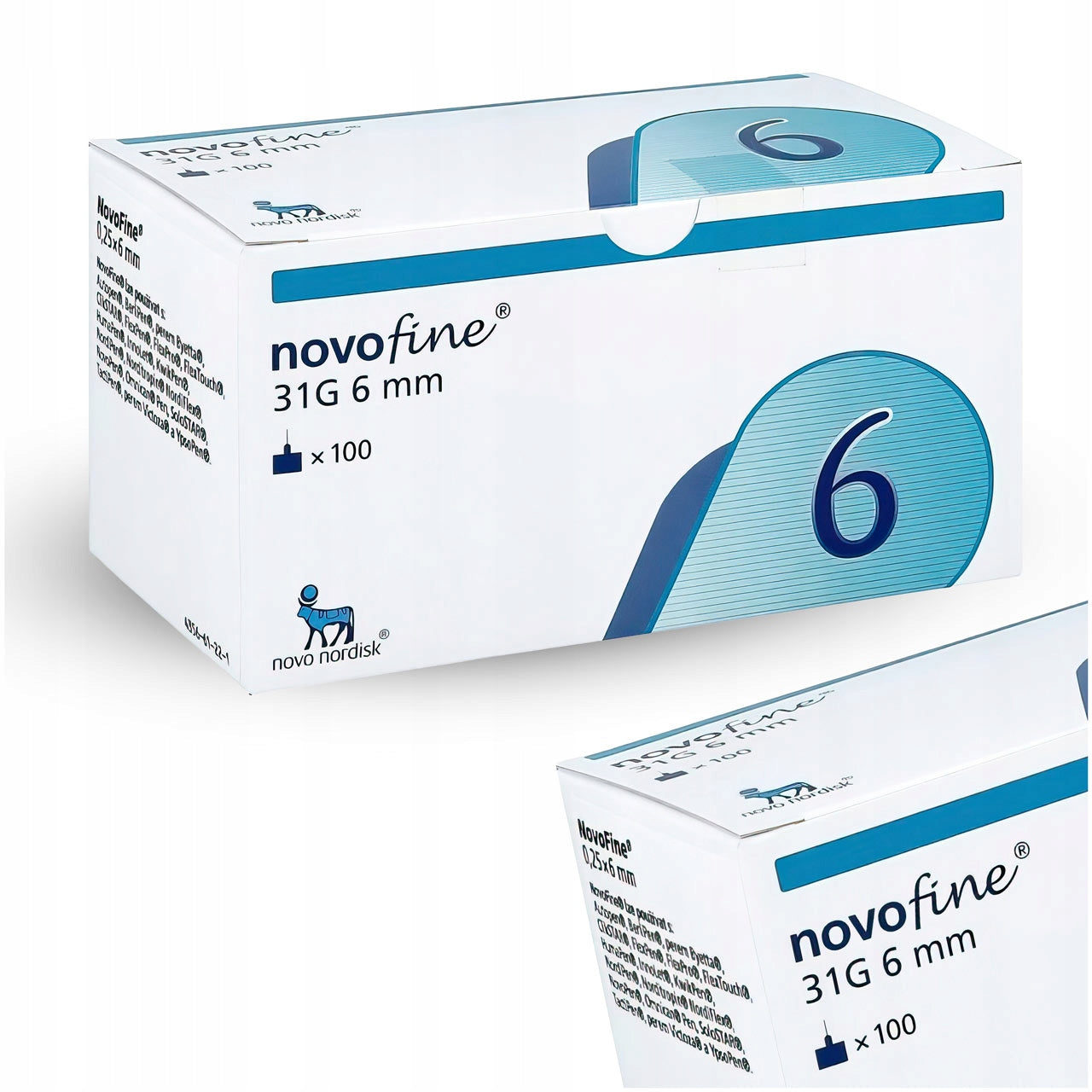 Novofine 6 Pen Needles 31G 0,25x6 mm 6mm Fine Novo Pen - 100 Pieces